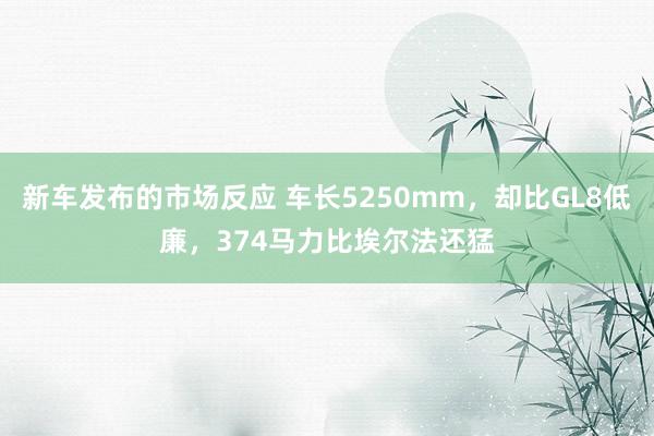 新车发布的市场反应 车长5250mm，却比GL8低廉，374马力比埃尔法还猛