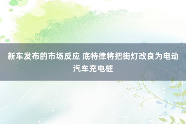 新车发布的市场反应 底特律将把街灯改良为电动汽车充电桩