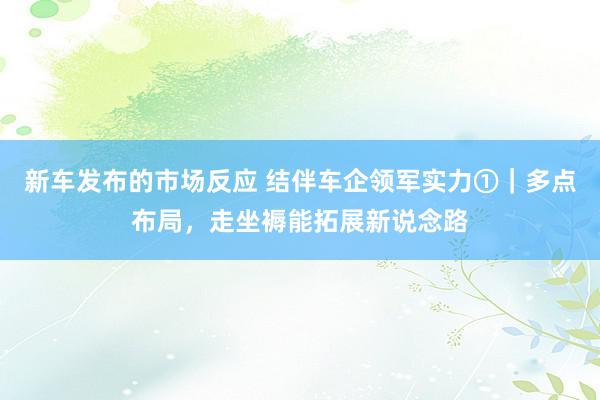 新车发布的市场反应 结伴车企领军实力①｜多点布局，走坐褥能拓展新说念路