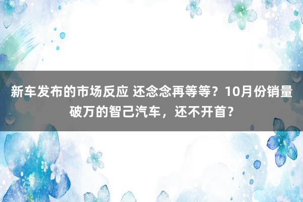 新车发布的市场反应 还念念再等等？10月份销量破万的智己汽车，还不开首？