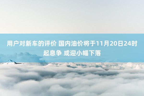 用户对新车的评价 国内油价将于11月20日24时起息争 或迎